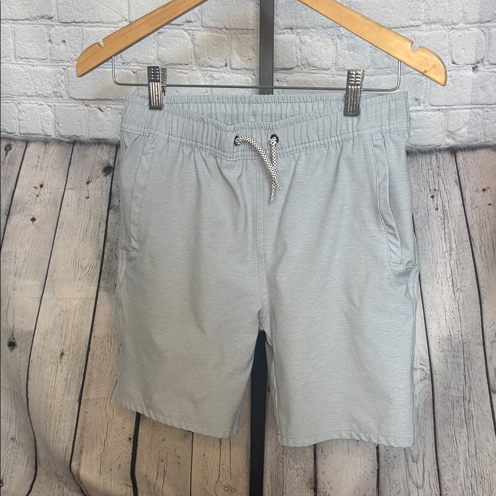 Depart West Casual Drawstring Knit Shorts in Light Blue boys 14-16 large